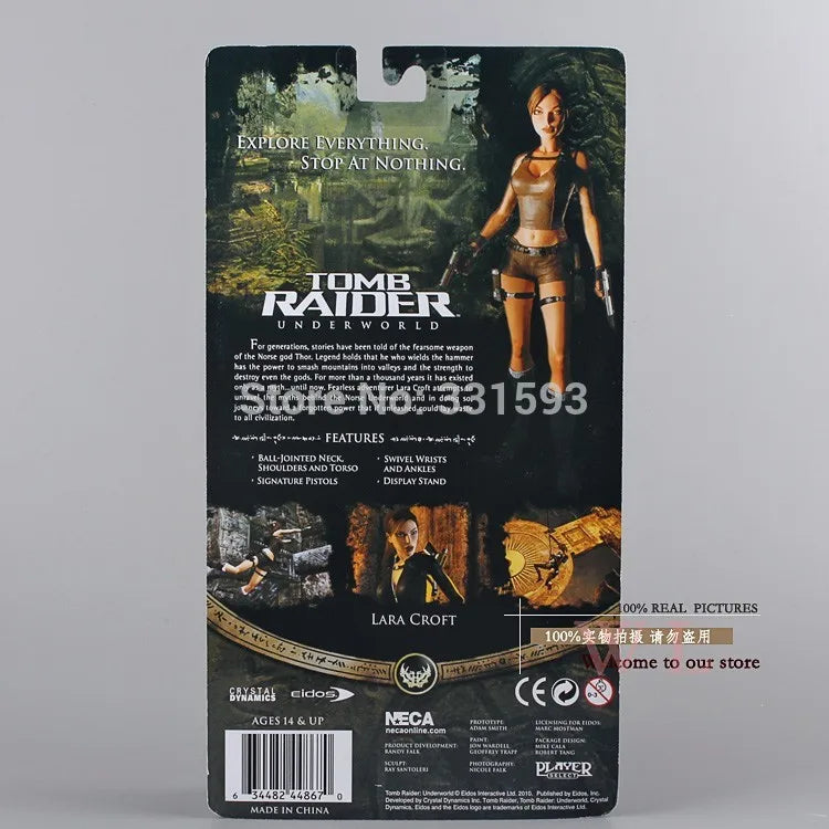 NECA Tomb Raider Underworld Lara Croft PVC Action Figure 7" 18CM