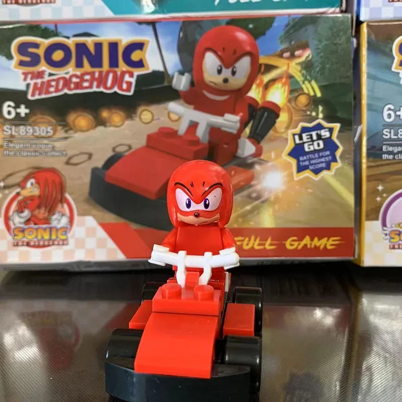 Anime Sonic the Hedgehog Building Blocks Cartoon Character Assembled Model Toy Bricks Dolls Toys Children Gift