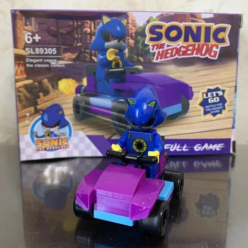 Anime Sonic the Hedgehog Building Blocks Cartoon Character Assembled Model Toy Bricks Dolls Toys Children Gift