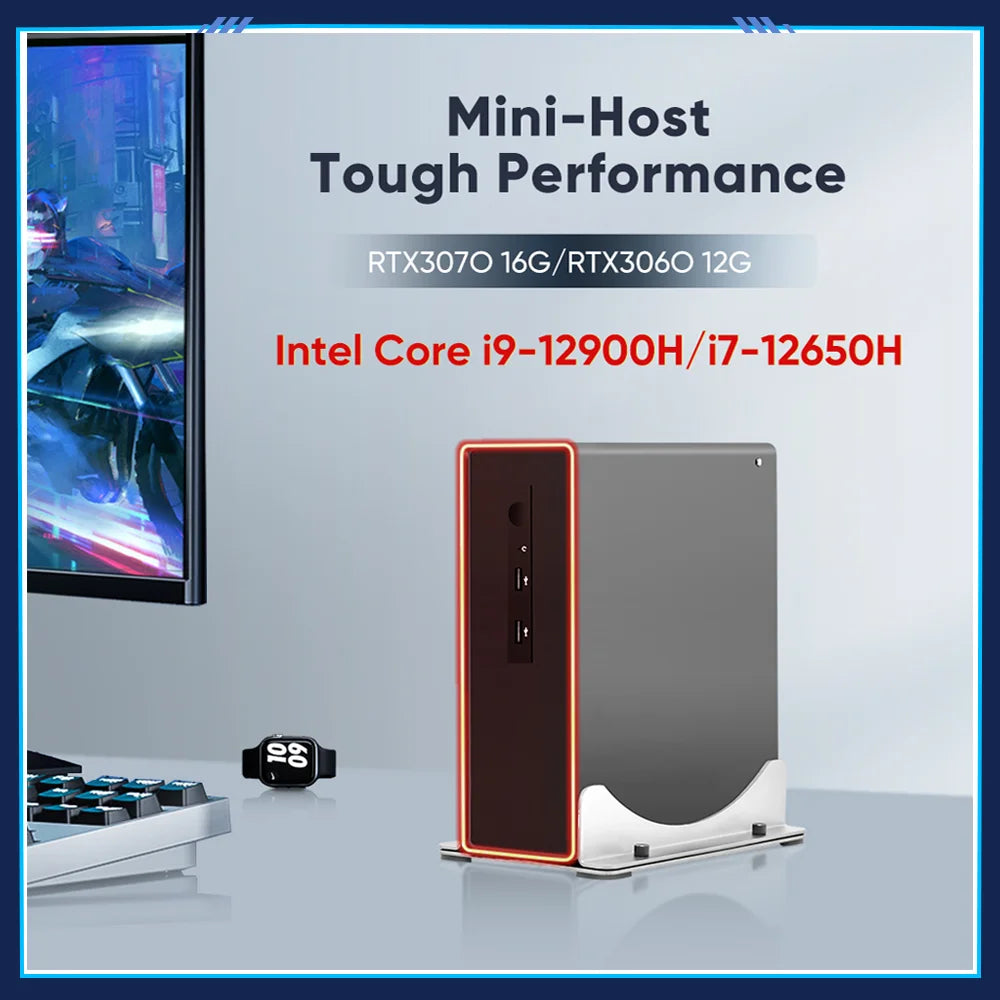 Desktop Gaming Computer Mini PC i9 Gamer Host NVIDIA RTX 3070 16G 3060 12G i9 12900H DDR4 2*NVMe Windows 11 WiFi6 Dedicated PC----rtx 3070 mini PC