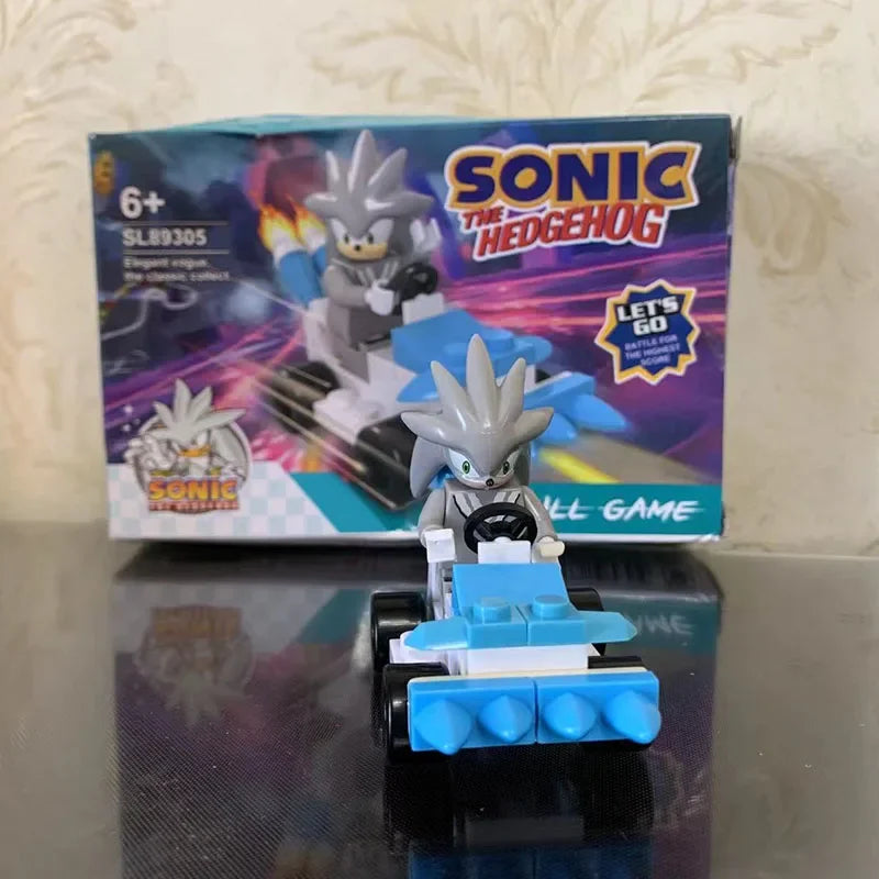 Anime Sonic the Hedgehog Building Blocks Cartoon Character Assembled Model Toy Bricks Dolls Toys Children Gift