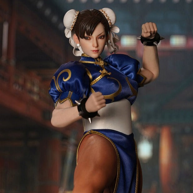 PLAY TOY P019 1/6 Women Soldier Fighter Girl Chun Li Fighting Goddess Full Set 12'' Action Figure High Gradesilicone Body