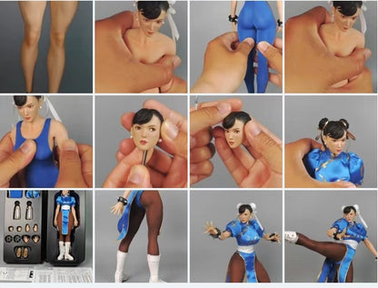 STAR MAN MS-008 1/6 mujer soldado chun-li luchador clásico chica luchadora 12 pulgadas conjunto completo figura de acción modelo de cuerpo