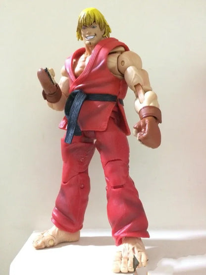 18cm NECA juego clásico figura de luchador callejero Chun Li Ken Guile Hoshi Ryu Akuma Gouki figuras de acción de juguete para regalo de niños