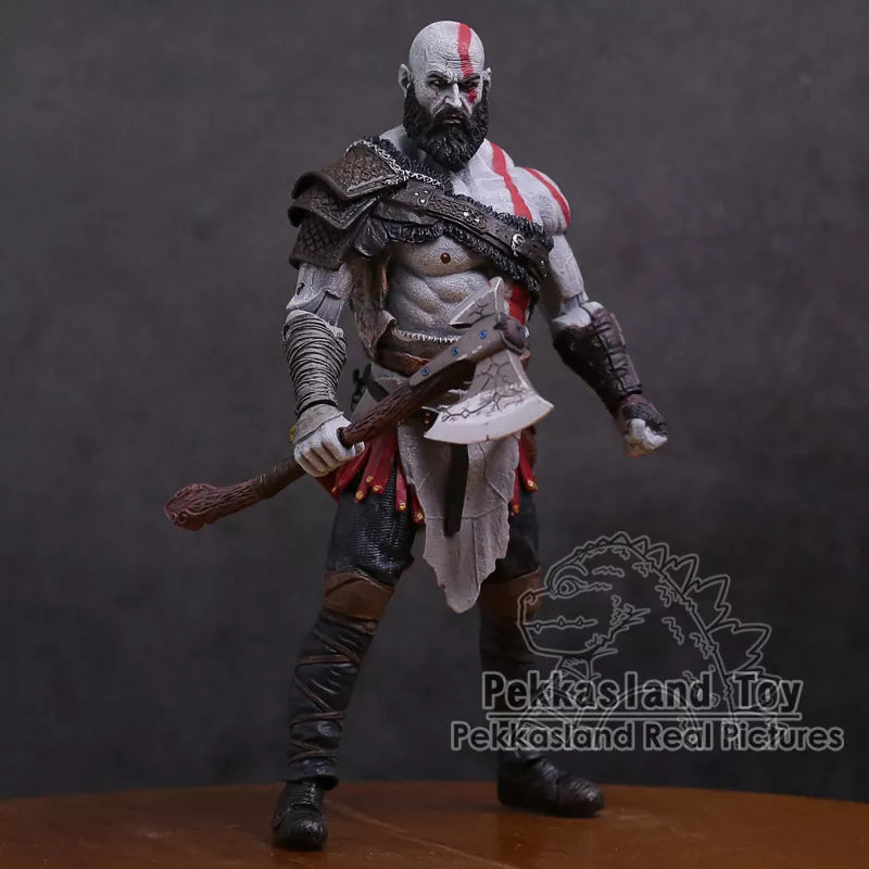 Figura de acción Original de God of War 4 Kratos, juguete de modelos coleccionables en PVC de 7 pulgadas y 18cm