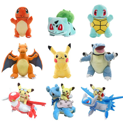 Juguete de peluche de Pokémon, Pikachu, Eevee, Charmander, Squirtle, Charizard, Blastoise, Bulbasaur, figura de Anime, muñeca, regalo de Navidad para bebé