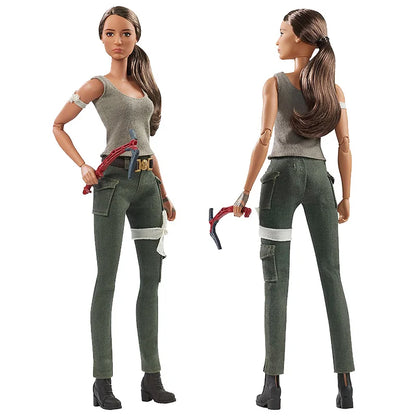 Barbie Signature Doll Lara Croft: Tomb Raider Collector's Edition Prinzessin Sammlerpuppe Spielzeug für Mädchen Geburtstagsgeschenk FJH53