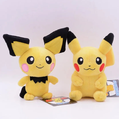 Neue Pokemon 20-25cm Anime Figur Pikachu Schlafen Niedlichen Schrei Plüsch Puppen Haustier Gefüllte Modell Anhänger Spielzeug Kinder weihnachten Geschenke