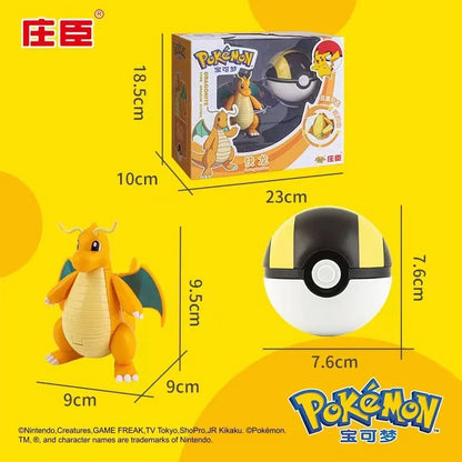 Echte Pokemon Anime Figur Pikachu Gengar Mew Mewtwo Eevee Snorlax Lucario Charizard Taschenmonster Pokeball Niedliches Modell Spielzeug