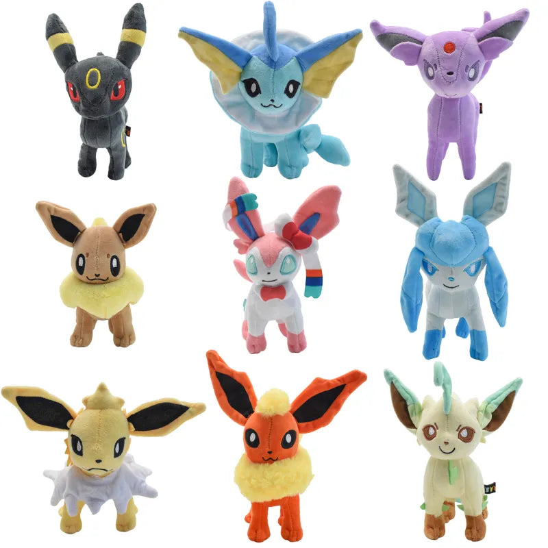 25 Styles Pokemon Pulsh Toys Mimikyu Shiny Eevee Umbreon Flareon Jolteon Glaceon Vaporeon Sylveon Espeon Peluche Stoffpuppen