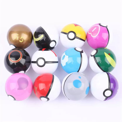 Pokemon 12 unids/set figuras de acción de PokeBall modelo de Pikachu juguete monstruo de bolsillo mascota elfo coleccionar muñecas juego en caja niños regalo de Navidad