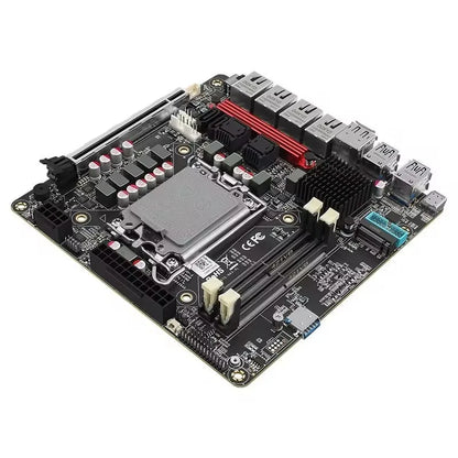 Q670 Intel vPro 6-Bay NAS Motherboard 12/13/14th Gen LGA1700 CPU 6x NVMe 6x SATA3.0 PCIE5.0x16 2x DDR5 4x 2.5G LAN Mainboard