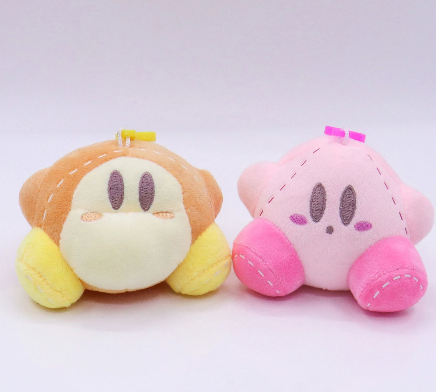 Llavero Kirby Kawaii de 12Cm, llavero de estrella rosa de dibujos animados, juguetes de peluche suaves, regalos bonitos, peluches para niñas, amigos y niños