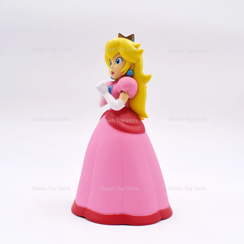 3 Stile Mario Bros Figuren Pfirsich Prinzessin Daisy Rosalina Schönheit Anime Action PVC Spielzeug Figuren Spiel Puppe Geschenke für Kinder