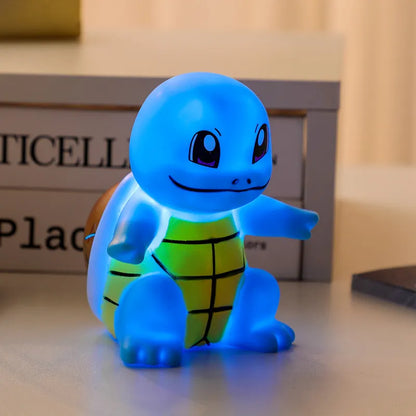 Pokemon Pikachu Figuren Licht Modell Ornament Spielzeug Anime Figur Squirtle Charmander Elektrische Licht Puppen Kinder Geburtstag Geschenke