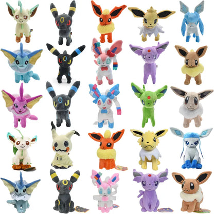 25 Styles Pokemon Pulsh Toys Mimikyu Shiny Eevee Umbreon Flareon Jolteon Glaceon Vaporeon Sylveon Espeon Peluche Stoffpuppen