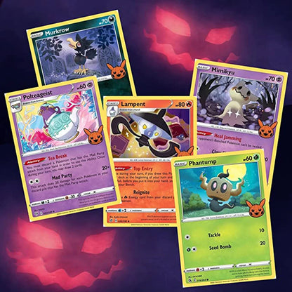 Tarjeta de Pokémon Original para truco o comercio de Halloween, paquete de refuerzo de Gengar pokemon TCG, tarjeta de colección limitada, juego de mesa para fiesta infantil