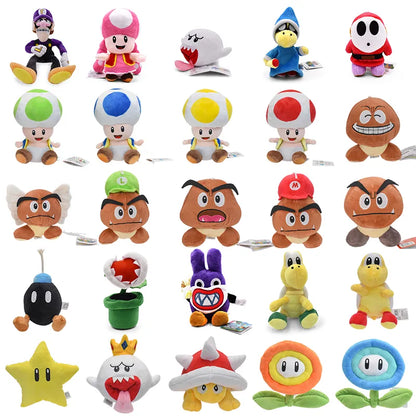 25 estilos Bros juego de peluche Flor de hielo Koopa Troopa Goomba Mario muñeco de peluche suave regalo de Navidad para niños