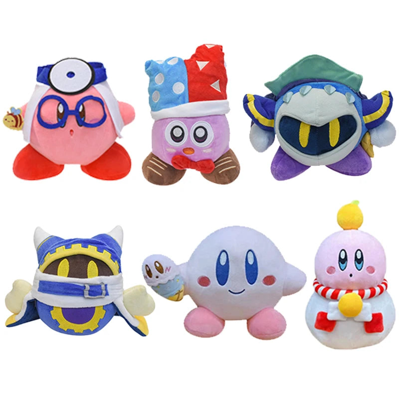 24 estilos Kirby juguetes de peluche 12 constelaciones Escorpio Libra Kirby Chef Cosplay juguetes Adeleine muñeco de nieve regalos de navidad