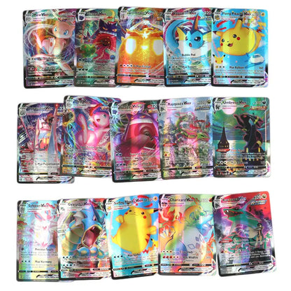 Neue holographische Pokemon-Karten Scarlet Violet 80Vmax 20EX Englischer Buchstabe Pokemon-Sammelkarte Kindergeschenk