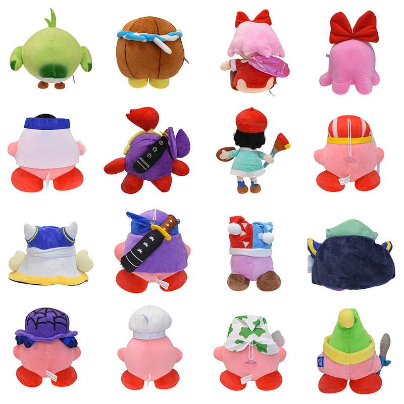 24 estilos Kirby juguetes de peluche 12 constelaciones Escorpio Libra Kirby Chef Cosplay juguetes Adeleine muñeco de nieve regalos de navidad