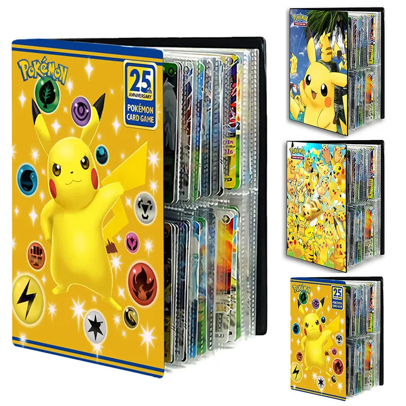 Pokemon 25 ° aniversario celebración 240 álbum de tarjetas libro juego portatarjetas carpeta VMAX colección de tarjetas de juego juguetes para niños regalo