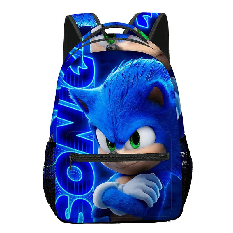 Anime Sonic The Hedgehog Große Kapazität Grund- und Sekundarschüler Schultasche Kinder Rucksack Umhängetasche