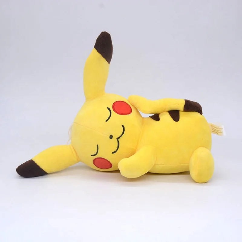 Neue Pokemon 20-25cm Anime Figur Pikachu Schlafen Niedlichen Schrei Plüsch Puppen Haustier Gefüllte Modell Anhänger Spielzeug Kinder weihnachten Geschenke