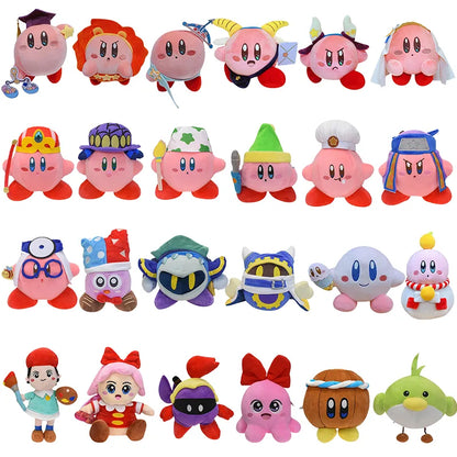 24 estilos Kirby juguetes de peluche 12 constelaciones Escorpio Libra Kirby Chef Cosplay juguetes Adeleine muñeco de nieve regalos de navidad