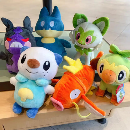 18-28cm Pokemon Plüsch Spielzeug Grookey Sprigatito Oshawott Leafeon Espeon Morpeko Gonbe Mimikyu Anime Figur Peluche Spielzeug