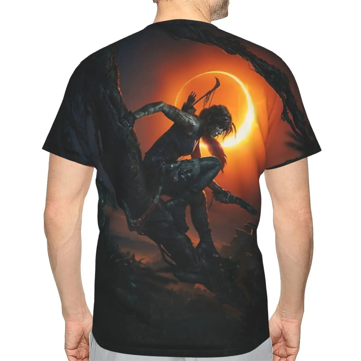 Camiseta de poliéster especial ligera y Lara Croft, juego de Tomb Raider Jonah Maiava, camiseta fina cómoda de Hip Hop