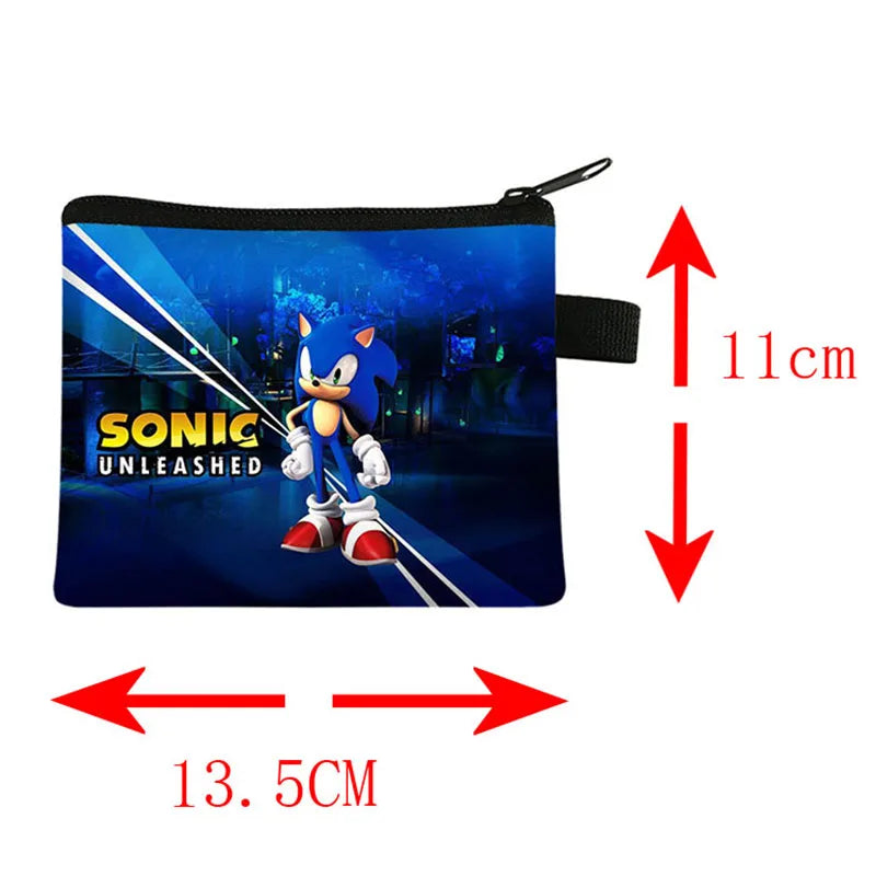 Neue Sonic The Hedgehog Kinder Geldbörse Dark Wind Brieftasche Tragbare Karte Tasche Schlüssel Lagerung Taschen Urlaub Geschenke Für Jungen