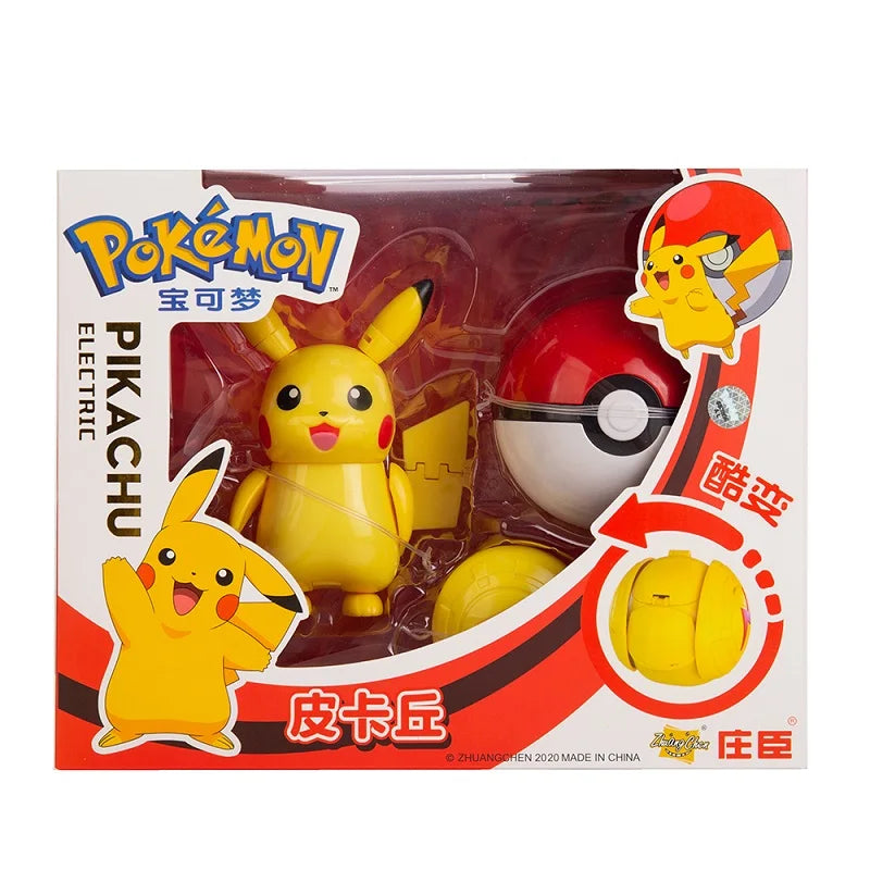 Echte Pokemon Anime Figur Pikachu Gengar Mew Mewtwo Eevee Snorlax Lucario Charizard Taschenmonster Pokeball Niedliches Modell Spielzeug