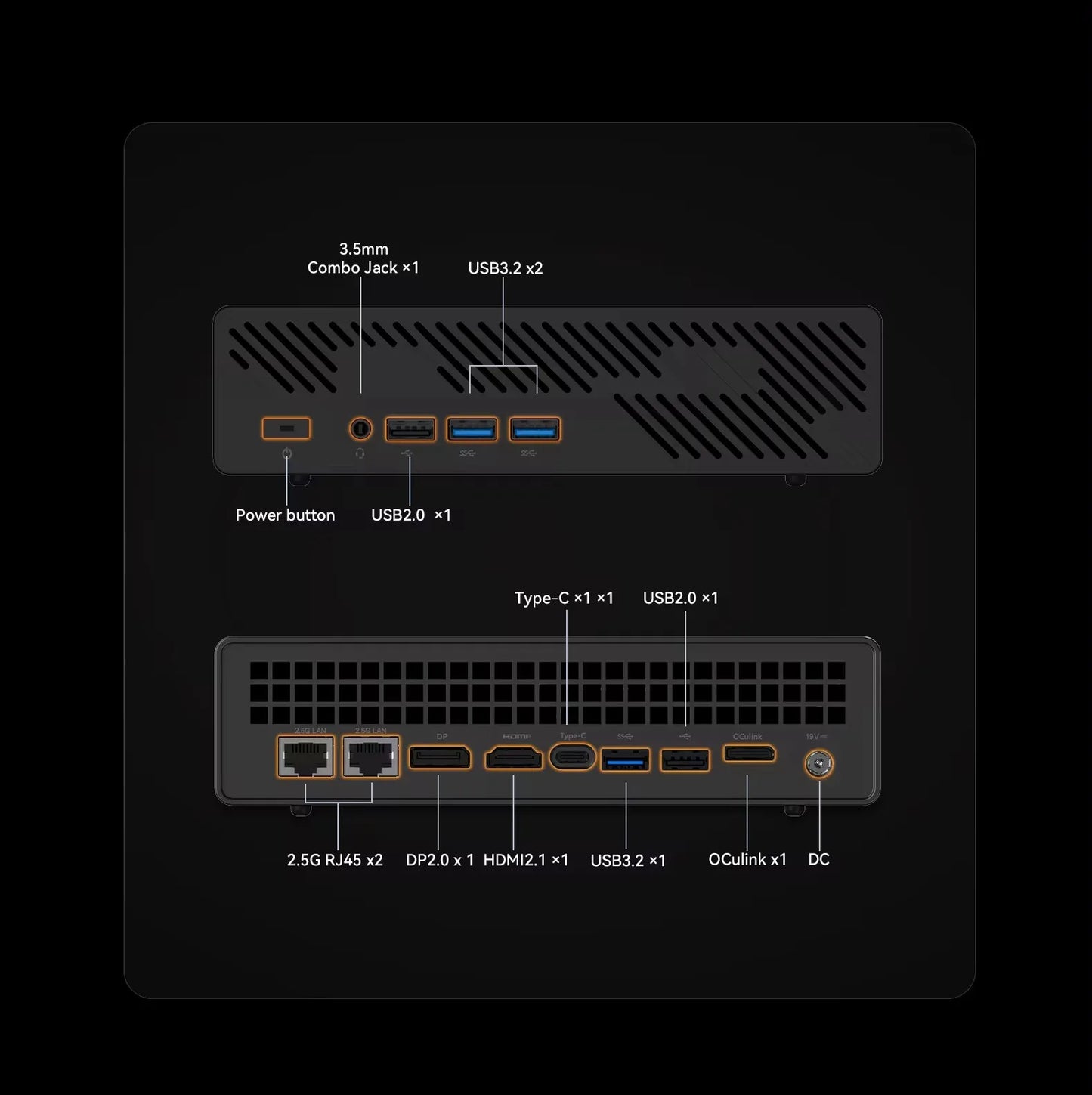 MINISFORUM WorkStation MS-A1 Mini PC AMD Ryzen 9 7950X 7 8700G Oculink 4*NVMe 2*2.5G LAN 2*DDR5 Windows 11 Gaming Computer WiFi6 -----ryzen 9 7950x mini pc