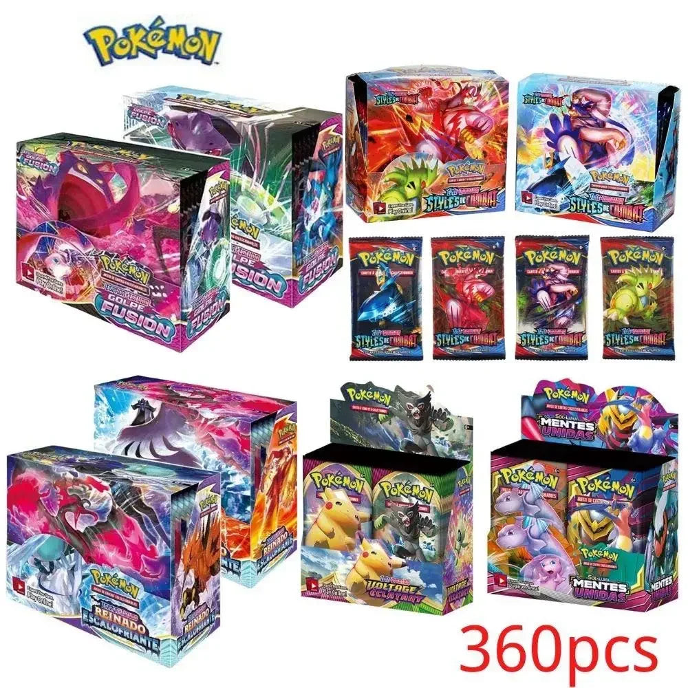 360 Teile/schachtel Englisch Pokemon Karte Unterhaltung Freizeit Booster Schlacht Karte Sammlung Trading Spiel Karte kinder Spielzeug Geschenke