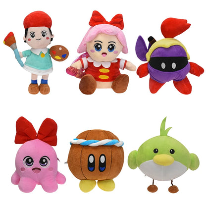 24 estilos Kirby juguetes de peluche 12 constelaciones Escorpio Libra Kirby Chef Cosplay juguetes Adeleine muñeco de nieve regalos de navidad