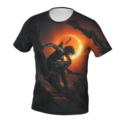 Camiseta de poliéster especial ligera y Lara Croft, juego de Tomb Raider Jonah Maiava, camiseta fina cómoda de Hip Hop