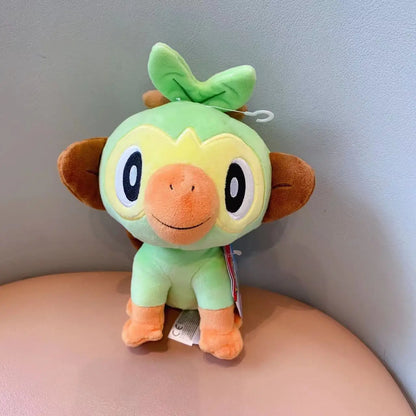 18-28cm Pokemon Plüsch Spielzeug Grookey Sprigatito Oshawott Leafeon Espeon Morpeko Gonbe Mimikyu Anime Figur Peluche Spielzeug