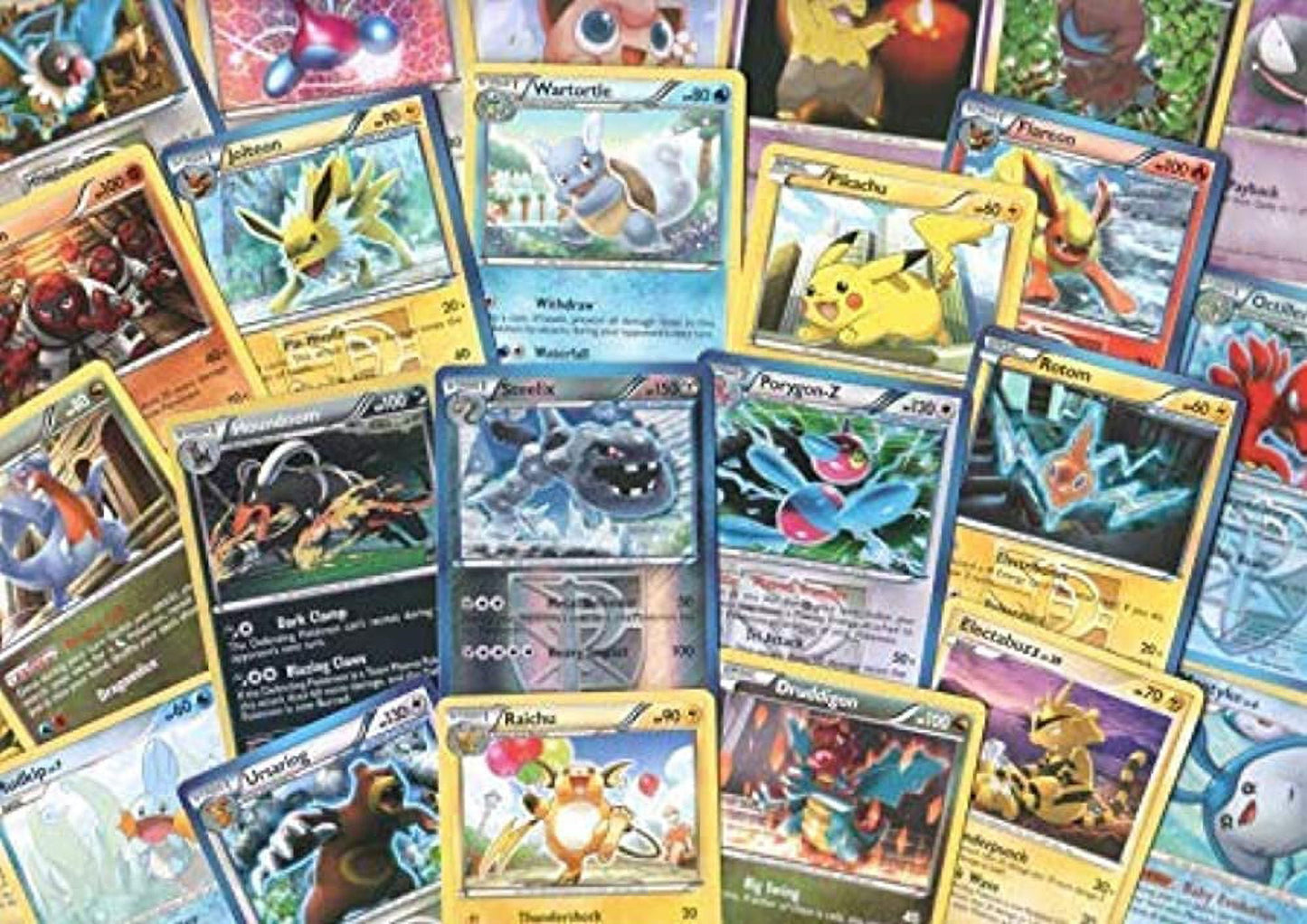 【Con licencia oficial】Pokémon TCG: cartas aleatorias de cada serie, 100 cartas en cada lote más 7 cartas foil gratuitas