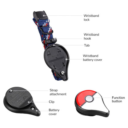 【Offiziell lizenziert】Pokemon Nintendo Go Plus Handcatcher Bluetooth-Armband-Armbanduhr-Spielzubehör